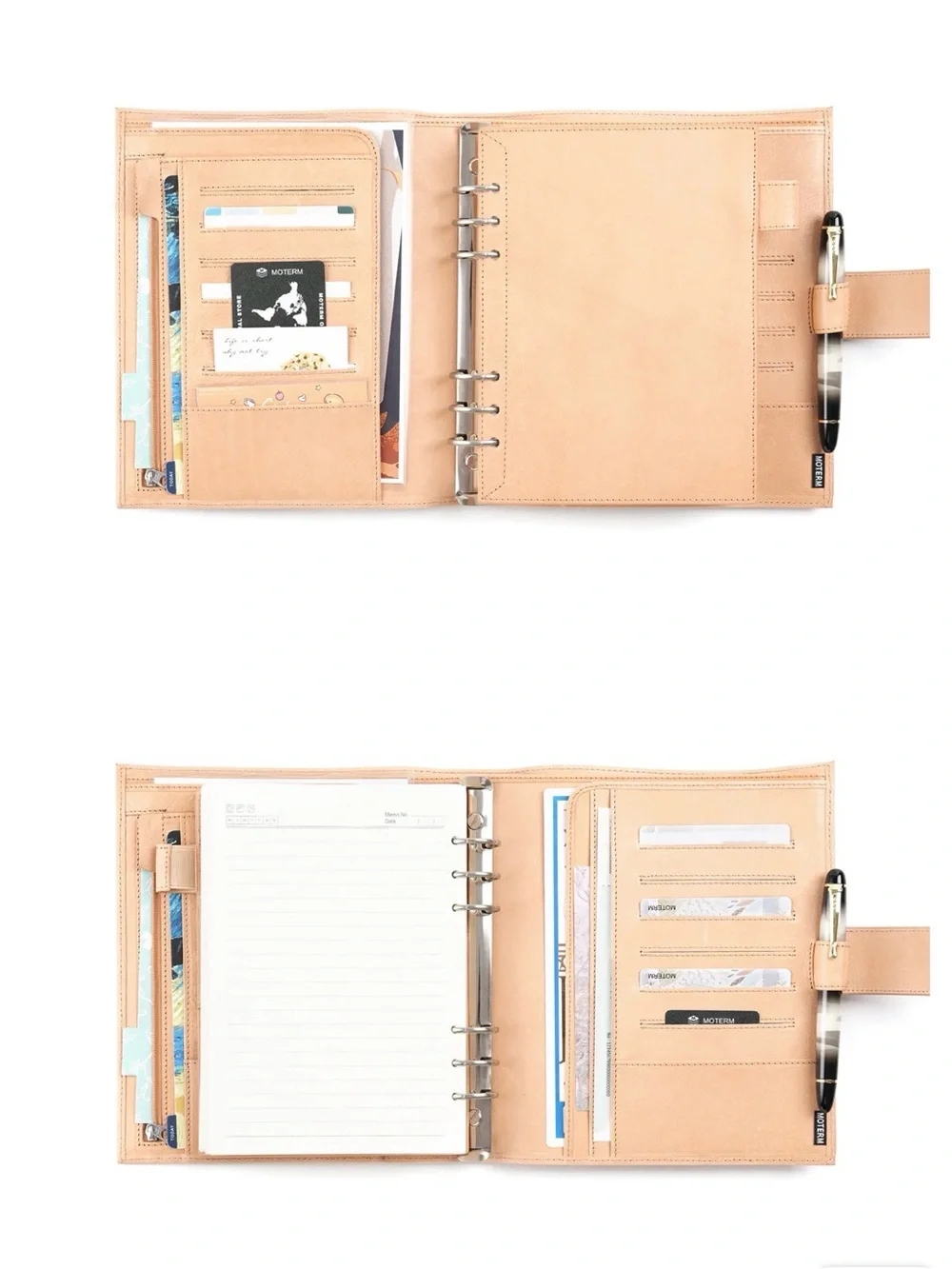 Moterm Luxe Rings Planner - A5 (Vegetable Tanned Leather) - Picture 2 of 14